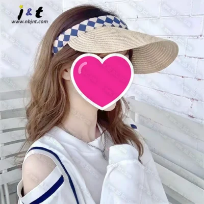 Соломенная шляпа с солнцезащитным козырьком для девочек
