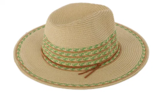 Роскошные пляжные солнцезащитные шляпы соломенной Панамы с широкими полями для женщин и женщин
